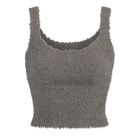 SKIMS Cozy Knit Tank, Smoke, L/XL (NWT)